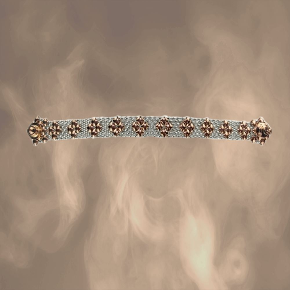 Clementine Stainless Steel - Rose Titanium Bracelet | SG Liquid Metal Bracelets Sergio Gutierrez Liquid Metal Jewelry 