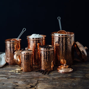 Copper Canisters Shiny Finish | A la Carte | Sertodo Copper Copper Canisters Objects of Beauty 