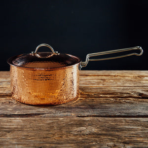 Copper Sauce Pot 2.5 Quart w Lid | Sertodo Copper Copper Pot Sertodo Copper 