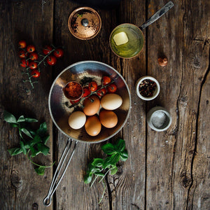 Copper Skillet Saute Pan | Sertodo Copper Objects of Beauty  | Still life w Eggs
