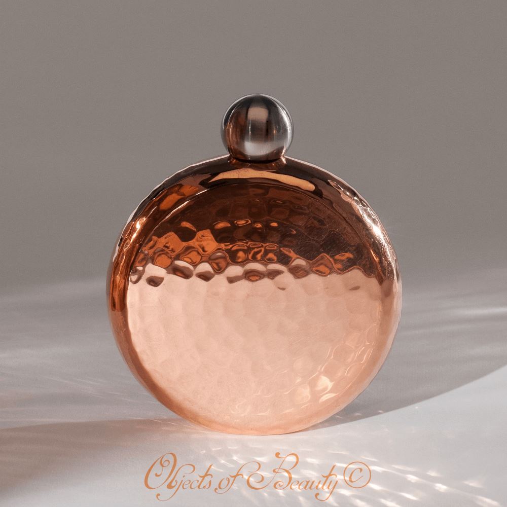 Coyote Copper Round Flask - 6 oz | Sertodo Copper Copper Flasks Sertodo Copper 