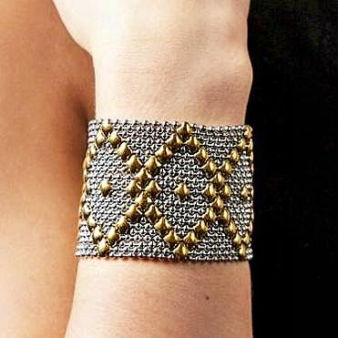 1Piece Gold-plated Mesh Bracelet Fashion Wrist Accessories For Men Women  Titanium Steel Personalized Creative Watch Strap Bangle - AliExpress