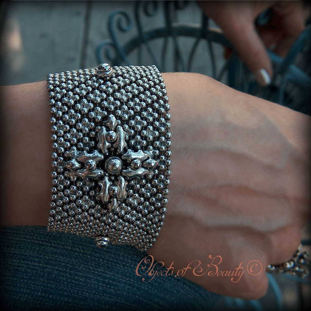Dawn SG Liquid Silver Bracelet Bracelets Sergio Gutierrez Liquid Metal Jewelry 