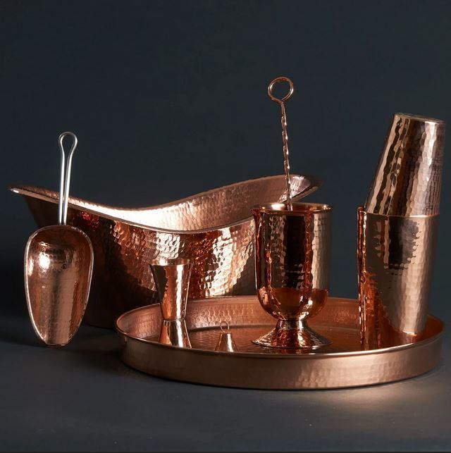 Deluxe Copper Home Bar Set Copper Gift Set Sertodo Copper 