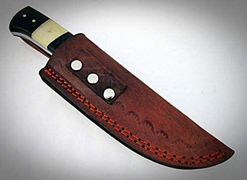 Ishi Walnut Damascus Curved Blade Hunting Knife  Yellowstone Spirit  Southwestern Collection - Objects of Beauty
