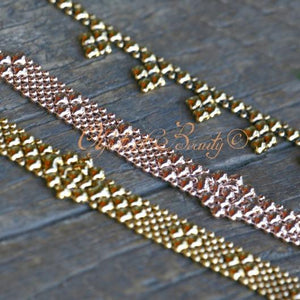 Golden Mini Echo SG Liquid Metal Bracelet Bracelets Sergio Gutierrez Liquid Metal Jewelry 
