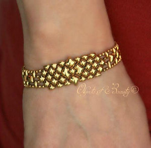 Golden Mini Star SG Liquid Metal Bracelet Bracelets Sergio Gutierrez Liquid Metal Jewelry 6.75" Small Antique Gold Plate 