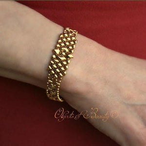Golden Mini Star SG Liquid Metal Bracelet Bracelets Sergio Gutierrez Liquid Metal Jewelry 7.25" Standard Bright Gold 