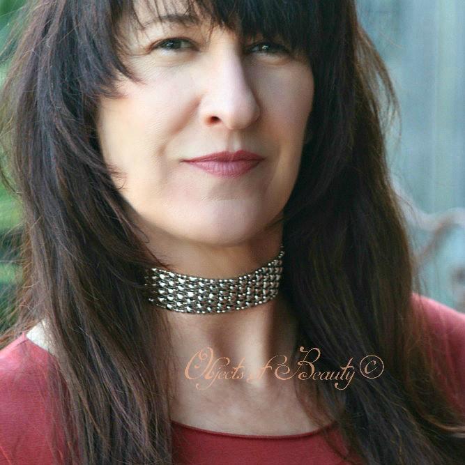 Ishmena SG Liquid Silver Choker Necklace Necklaces Sergio Gutierrez Liquid Metal Jewelry 