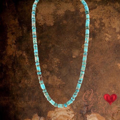 Vintage Southwestern Native American Turquoise and Silver Pendant - Ruby  Lane