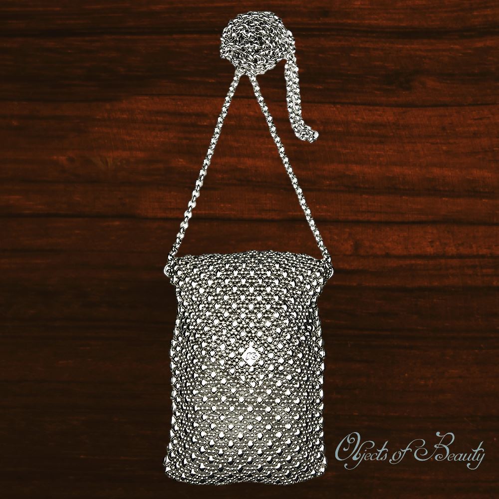 Lily Rose Mesh Bag | SG Liquid Silver Purses and Bags Sergio Gutierrez Liquid Metal Jewelry 