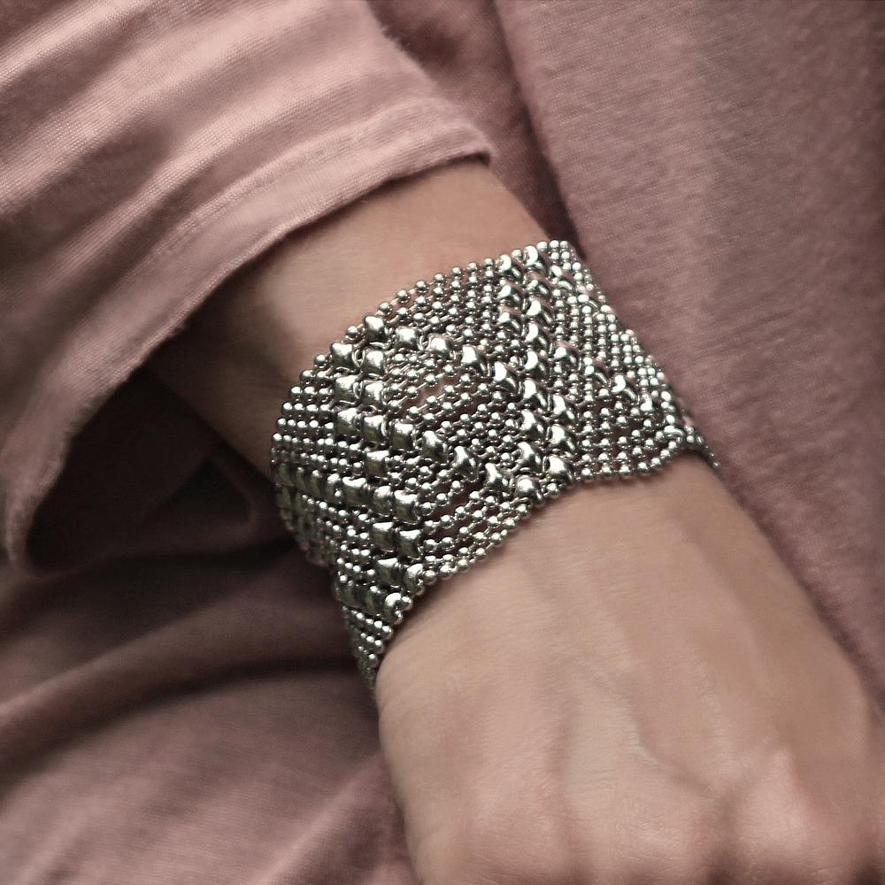 Lynx SG Liquid Metal Bracelet Bracelets Sergio Gutierrez Liquid Metal Jewelry 