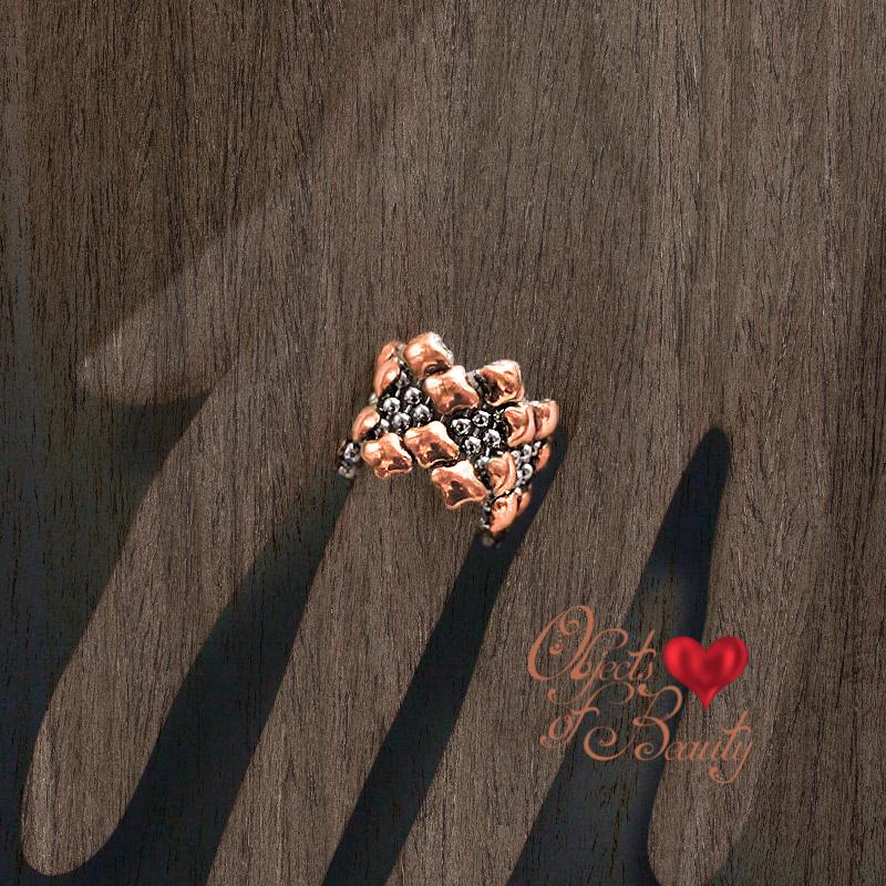 Mischa Stainless Steel Rose Titanium Ring | SG Liquid Metal Rings SG Liquid Metal 