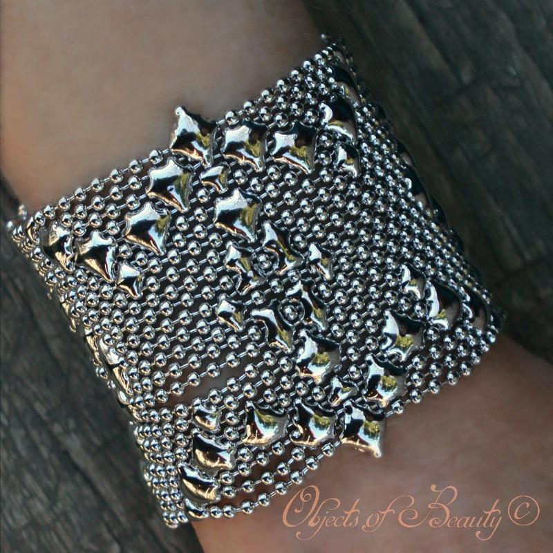 Moravia SG Liquid Metal Bracelet Bracelets Sergio Gutierrez Liquid Metal Jewelry Extra Small 7.25" Nickel Silver 