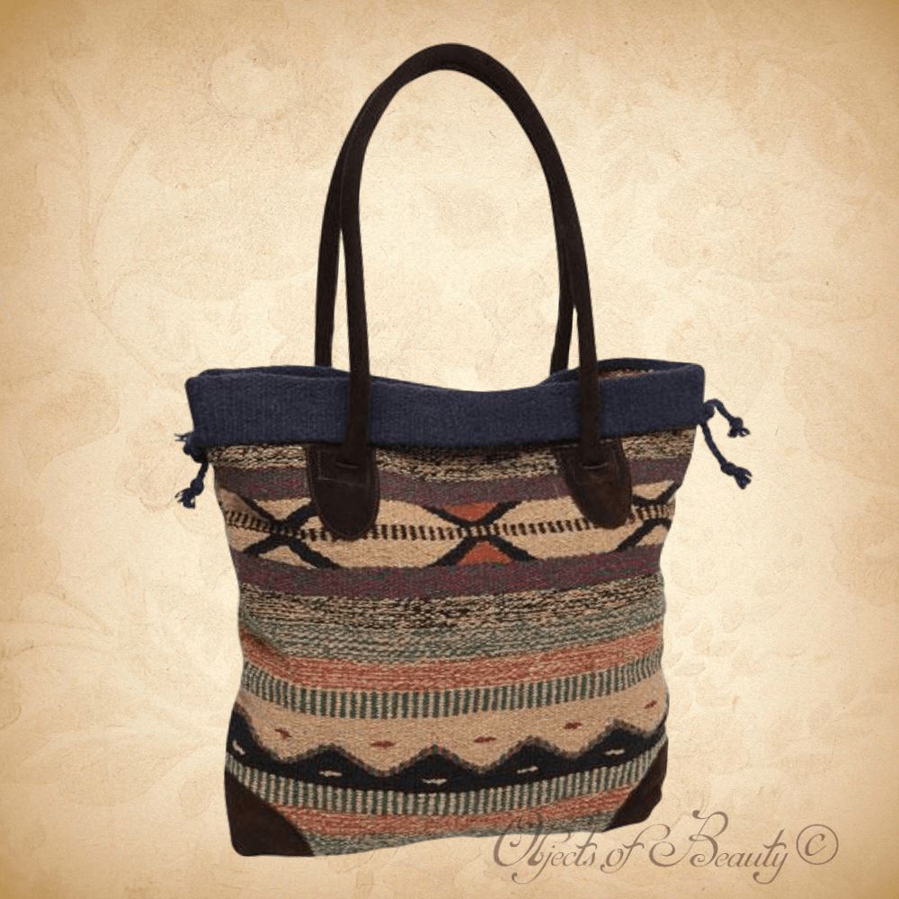 Painted Desert Woven Tote | Southwestern Bag Handwoven Bag Objects of Beauty 