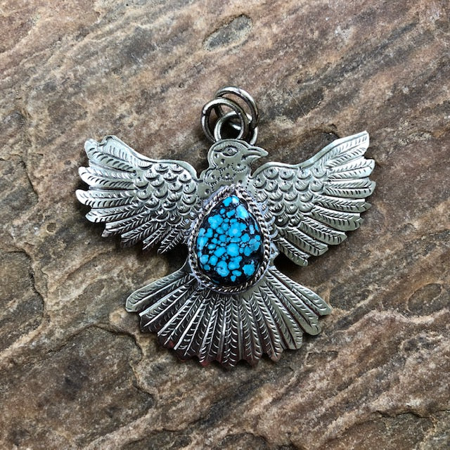 Silver & Turquoise Thunderbird | Yellowstone Spirit Southwestern Collection | Spirit Animal Collection