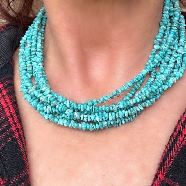 Simple Bright Turquoise Necklace – Spiral Jewelry & Artisery