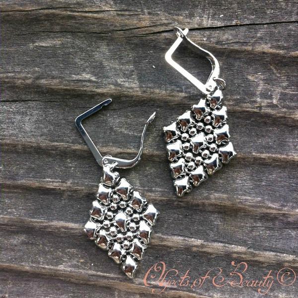 She Saw Love SG Liquid Silver Earrings Earrings Sergio Gutierrez Liquid Metal Jewelry 