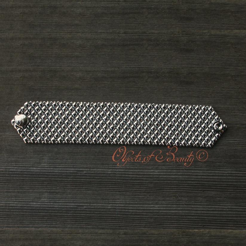 Silver Love SG Liquid Silver Mesh Bracelet | Sergio Gutierrez Bracelets Sergio Gutierrez Liquid Metal Jewelry 