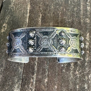 Silver Thunderbird Man's Bracelet | Yellowstone Spirit Southwest Collection Silver Bracelet Objects of Beauty Southwest 
