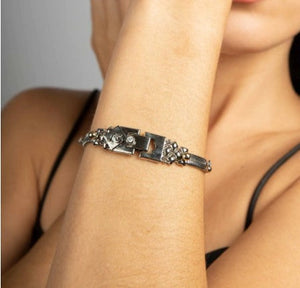 Slytherine Snake Bracelet w Gold and Zirconia Details liquid metal bracelet SG Liquid Metal 