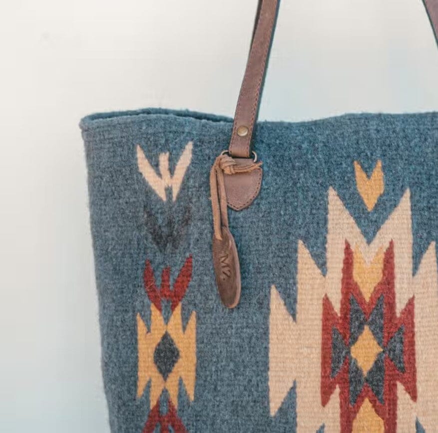 Sparrow's Song Hand-Dyed & Handwoven Wool Tote | Yellowstone Spirit Southwestern Collection Handwoven Wool Tote Objects of Beauty Southwest 