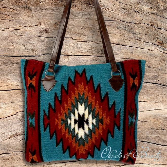 Sueno for Dreamers Southwestern Wool Tote Handwoven Bag Objects of Beauty 