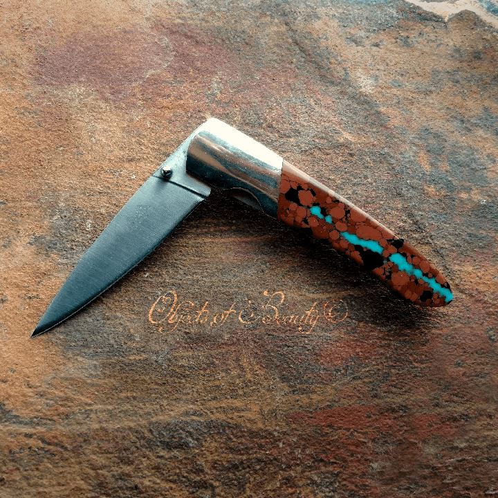 Vein Turquoise 4" Liner Lock from Santa Fe Stoneworks Knives Santa Fe Stoneworks 