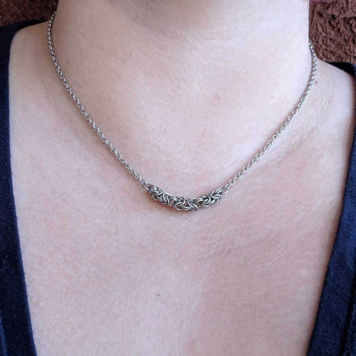 Vesper Byzantine Chainmaille Necklace Necklaces Objects of Beauty 