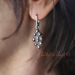 Viviana SG Liquid Metal Earrings Earrings Sergio Gutierrez Liquid Metal Jewelry 