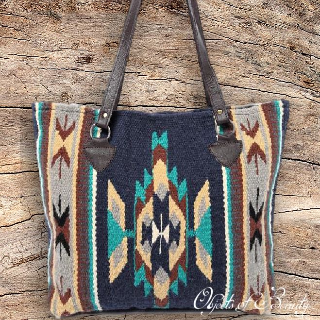 Wiwanke Wachipi Southwestern Wool Tote Handwoven Bag Objects of Beauty 